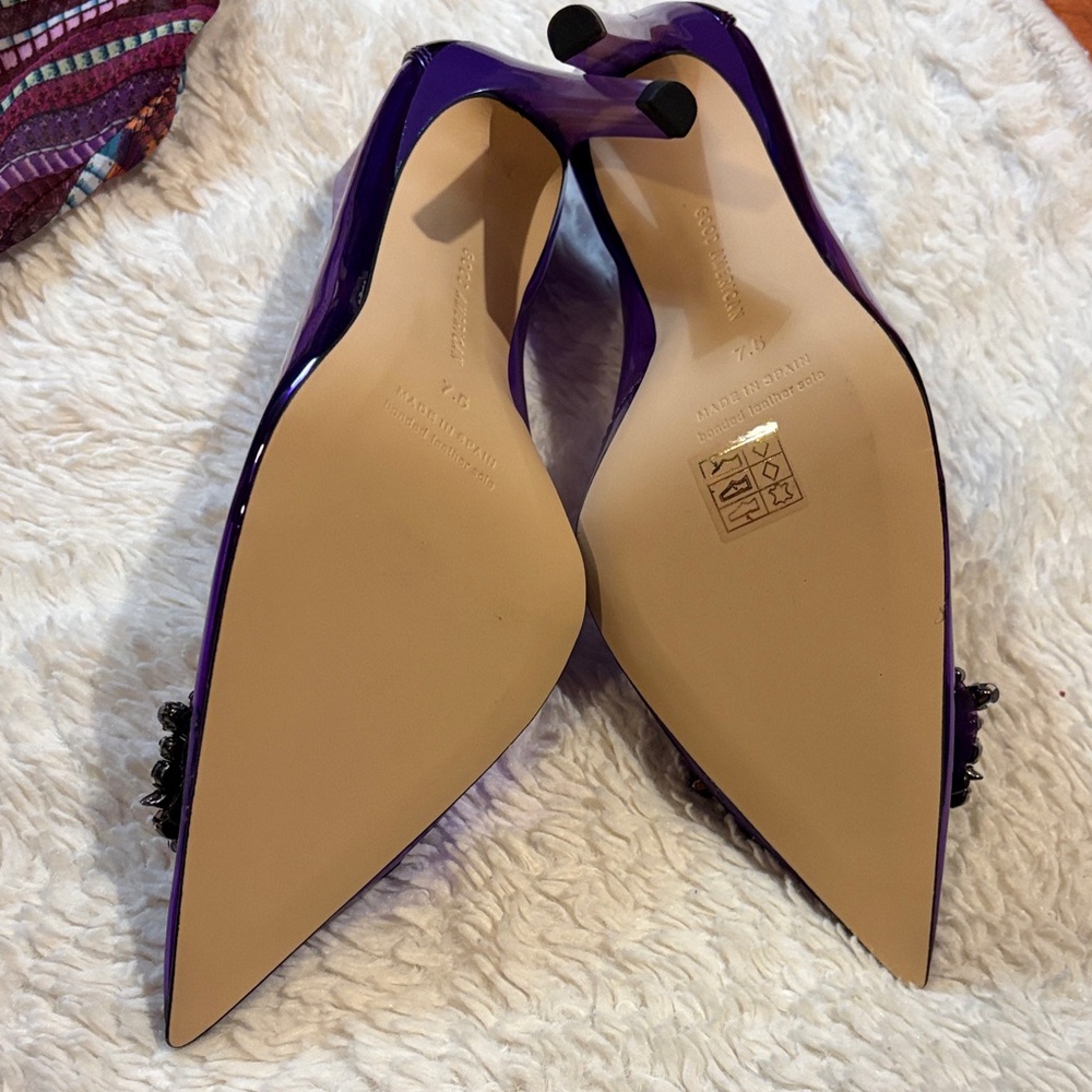 Good American Purple Women's Heels size 37 1/2 - Picture 6 of 7